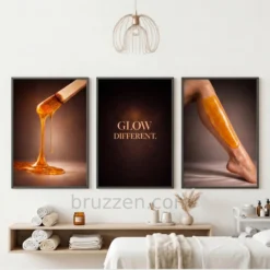 studio triptych wall art treatment 3 piece minimal wall decor