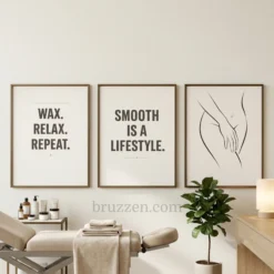 waxing salon decor beauty suite wall art room decor printable
