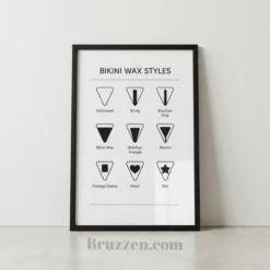 bikini wax styles art printsnwall decor minimalist