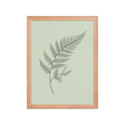 Fern & Barber Scissors Botanical Framed Poster | Barbershop Wall Art - Image 6