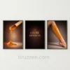 glow different waxing salon printable wall art 3 set wall art decor minimal