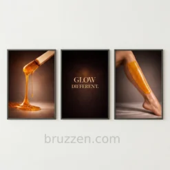 glow different waxing salon printable wall art 3 set wall art decor minimal