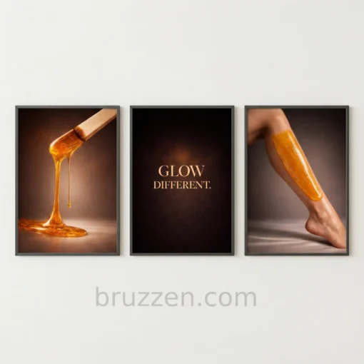glow different waxing salon printable wall art 3 set wall art decor minimal