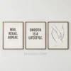 wax studio wall art 3 set minimalist printable wall art decor