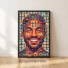 barbershop-mosaic-portrait-framed-poster-black-print