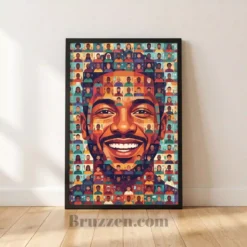 barbershop-mosaic-portrait-framed-poster-black-print