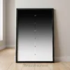 fade gradient measurement framed poster black to white gradient fade guard numbers