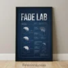 Fade Zone Blueprint Reference framed poster full schematic with fade diagrams navy silver