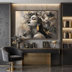 Luxury Beauty Salon Wall Art Framed Canvas